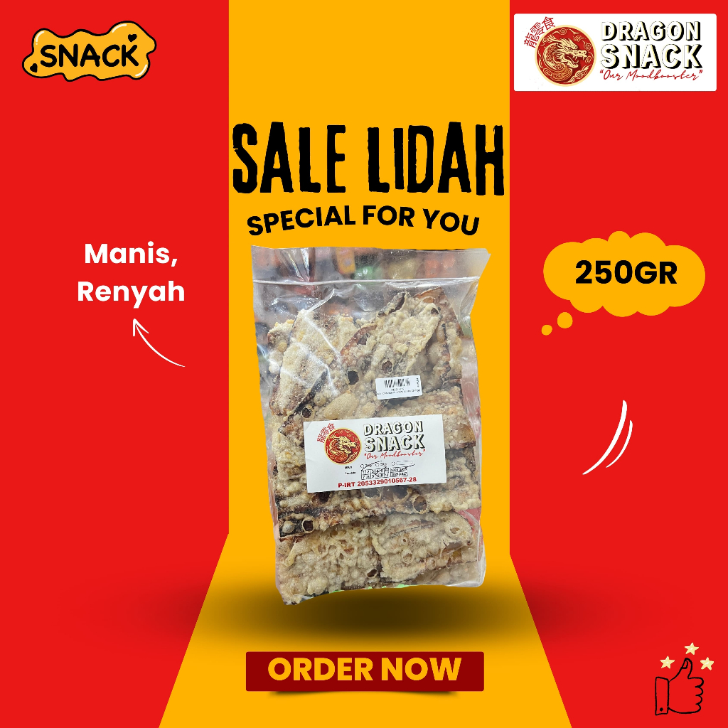 

SALE LIDAH 250GR (DRAGON SNACK)