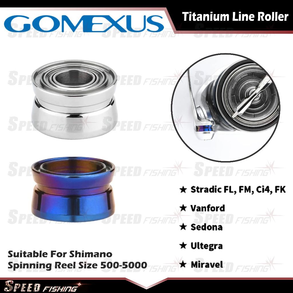 Line Roller Gomexus Titanium Line Roller for Reel Shimano