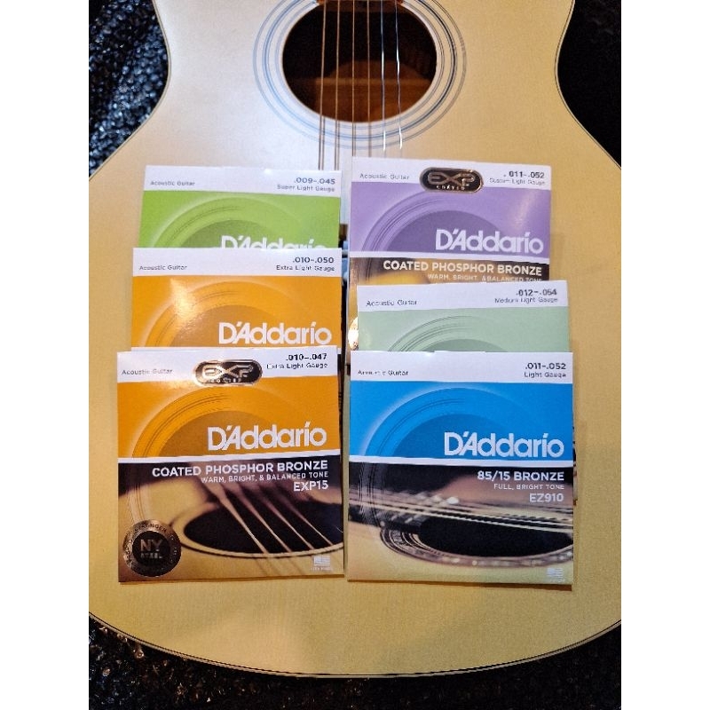 Senar Gitar D'Addario Akustik dan Eletrik Senar Gitar Dadario Akustik 1set