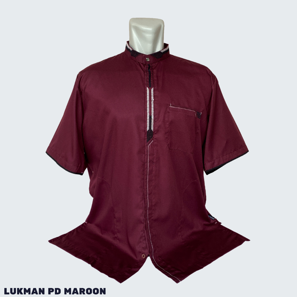 Baju Koko Dewasa JUMBO 2XL 3XL 4XL 5XL 6XL 7XL Terbaru Lukman Pendek - Baju Muslim Lengan Pendek Big