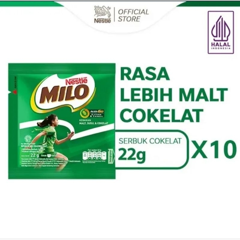 

MILO RENCENG ACTIV GO 22gr (1 renceng isi 10 sachet)