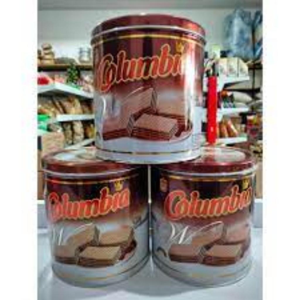 

Columbia Wafer Coklat Biskuit Kue Kering Kaleng 250gr 500gr