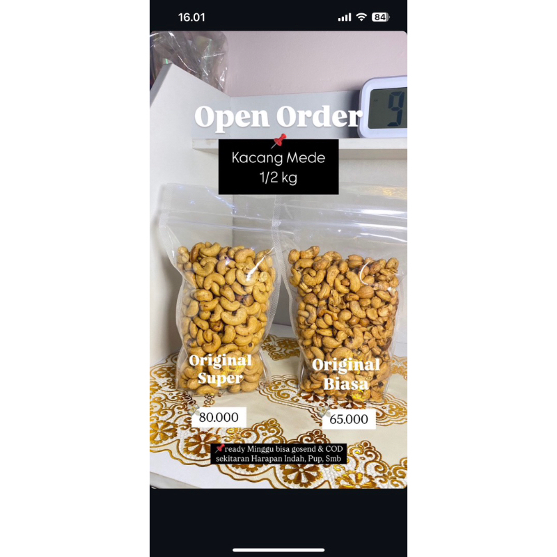 

Kacang Mede Gussy Madu Original Pedas Gurih