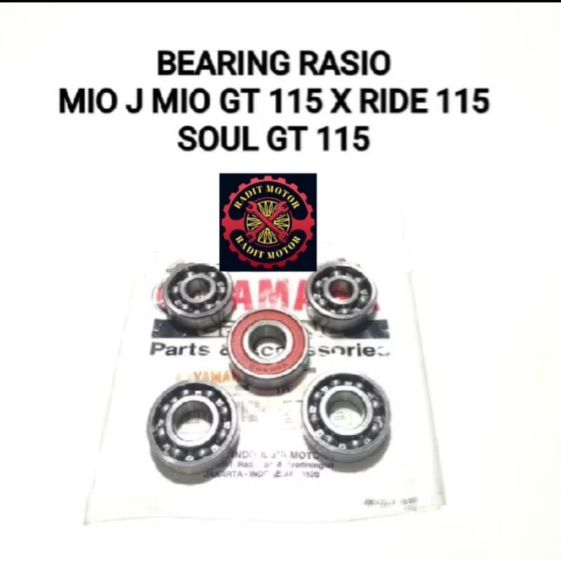BEARING RASIO MIO J,MIO GT 115,X RIDE 115,SOUL GT 115