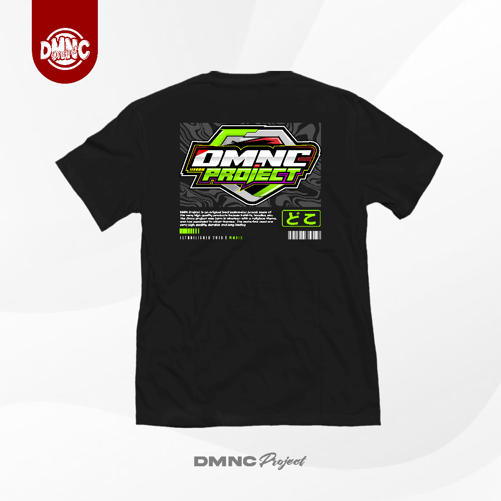 T-shirt DMNC Project | DMNC Racing | Hitam I Kaos Motivasi
