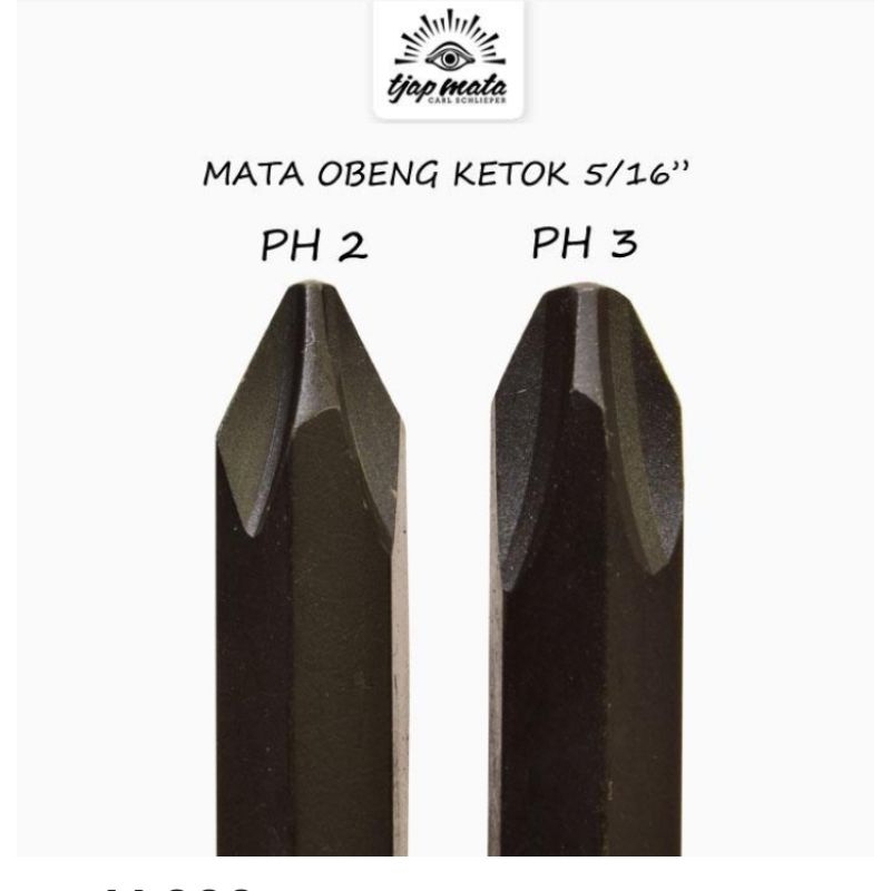 Mata Obeng Ketok Tjap Mata EYE BRAND Impact Driver Bit