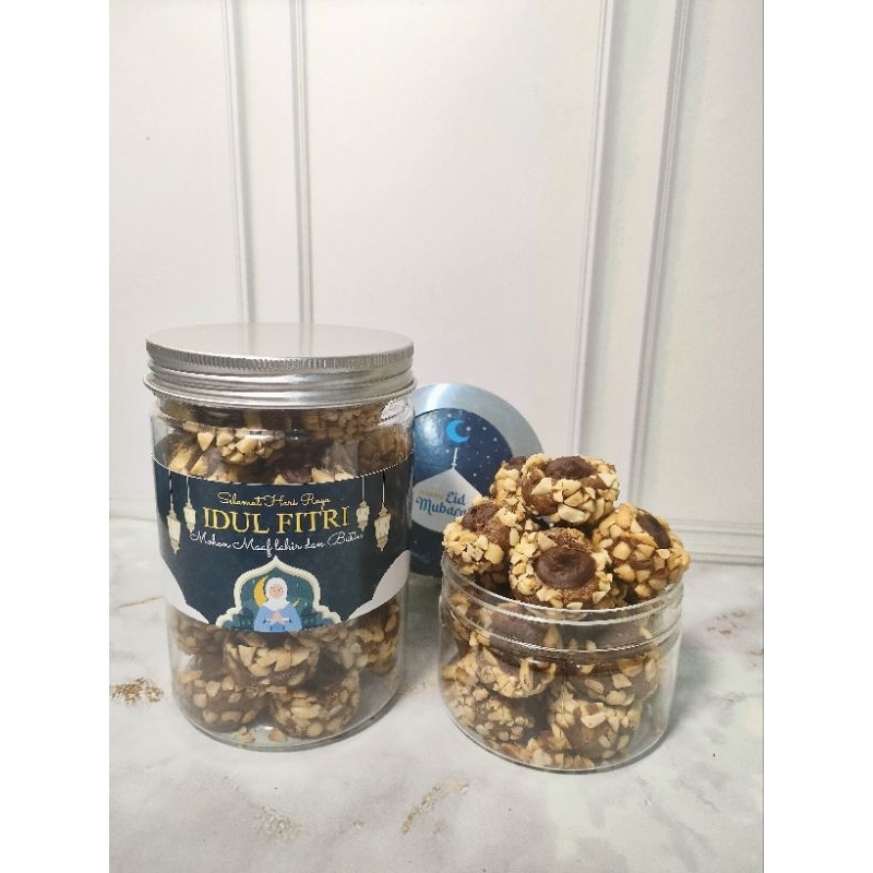 

Thumbprint Choco Peanuts - Kue Kering untuk Lebaran