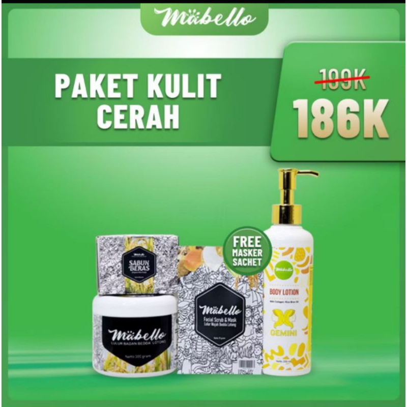 

Mabelo Paket Kulit Cerah 4 pcs