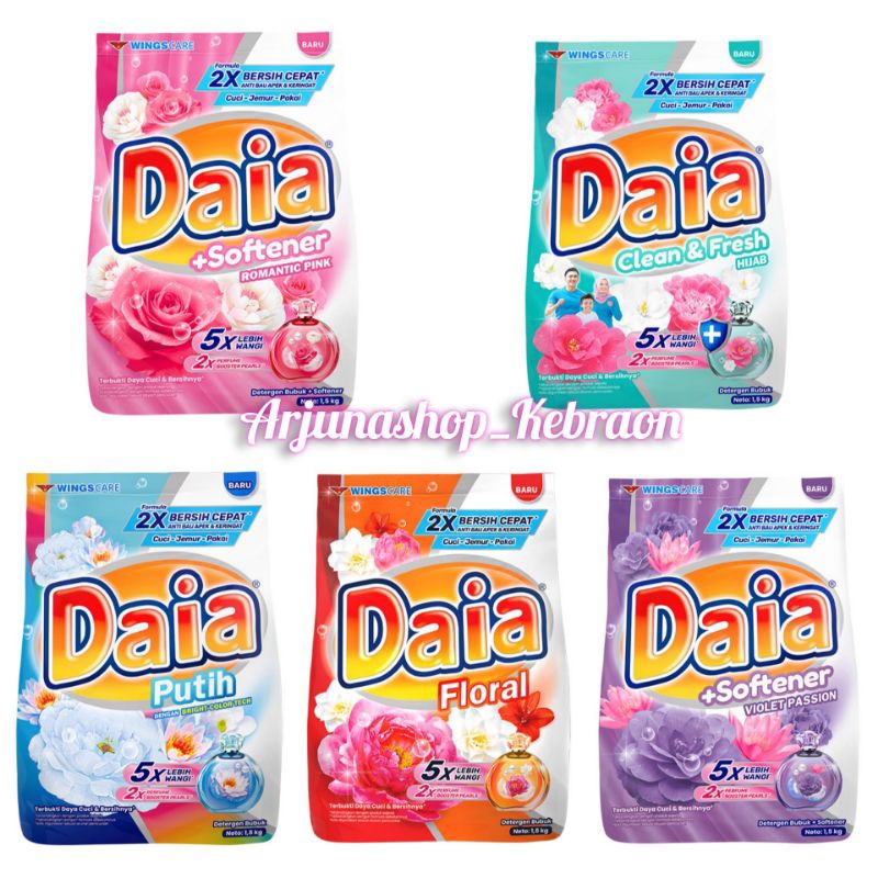 DAIA Deterjen Bubuk Jumbo 1500gr (1,5 kg)