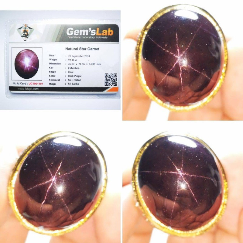 Natural Star Garnet (Memo)