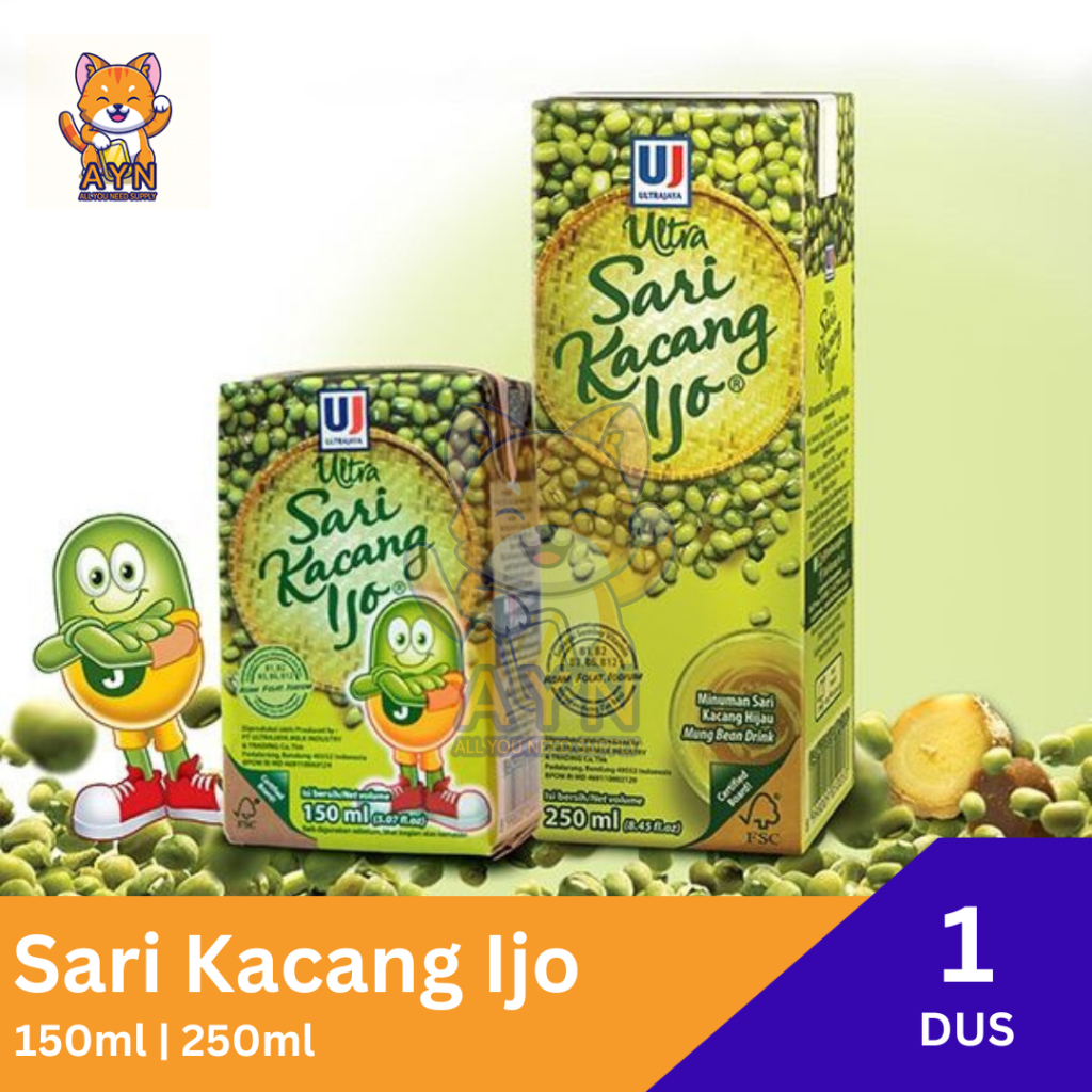 

Sari Kacang Ijo Ultra 150 ml | 250 ml [ 1 dus isi 24 pcs ]