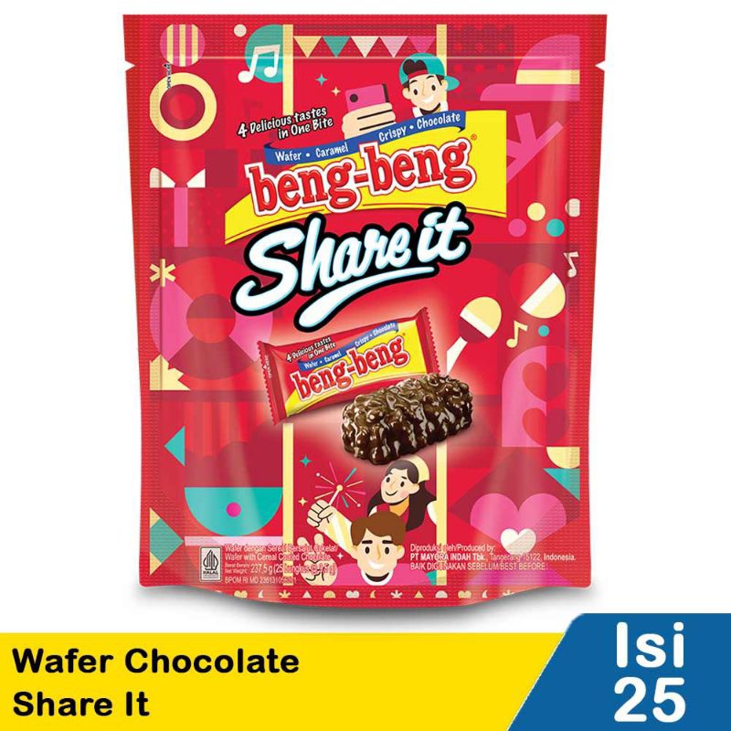 

beng-beng wafer chocolate share it (25's) 237.5g