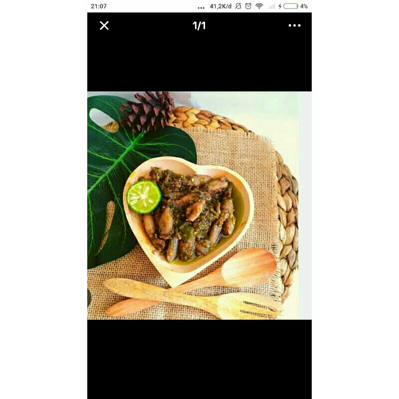 

sambel ijo cumi mata cimpiL bunting by Pawon kampung elok 100grm