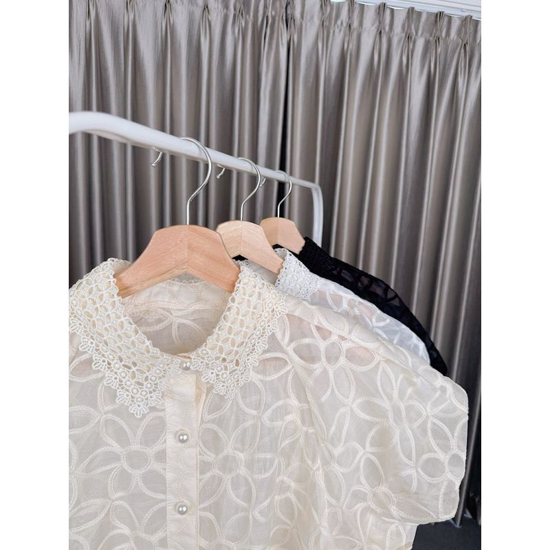 Balloon flower blouse