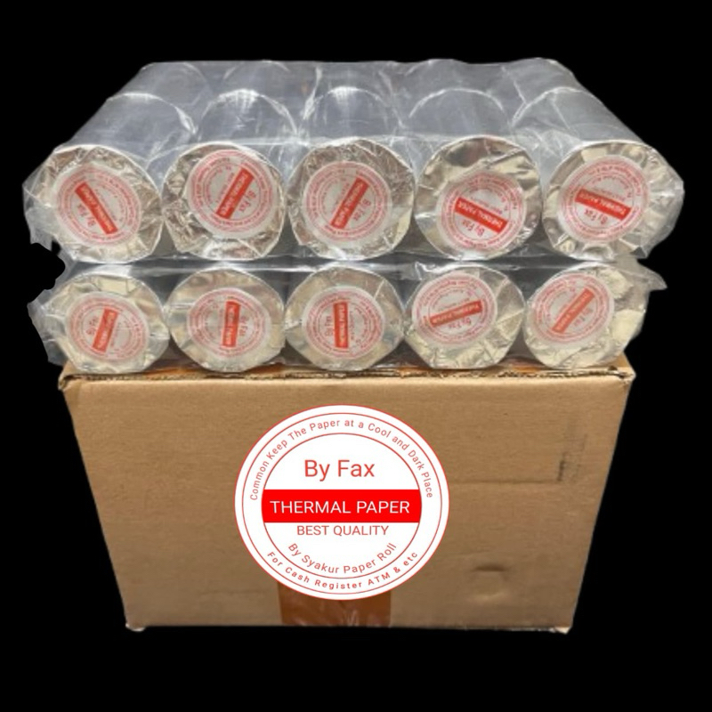 

Kertas kasir thermal Edc 58/57x40 paket 100 pcs(1 DUS)