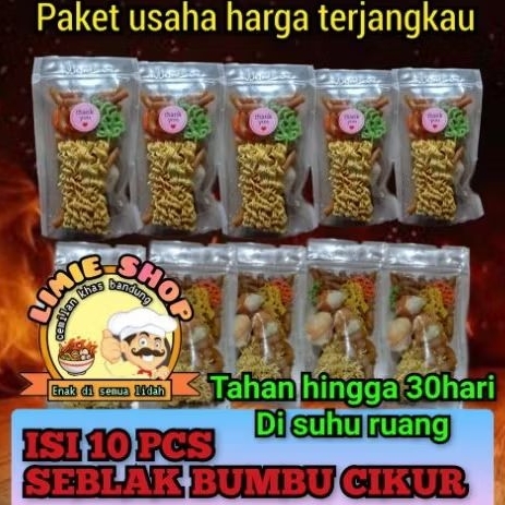

paket usaha 10pcs seblak bumbu cikur instan