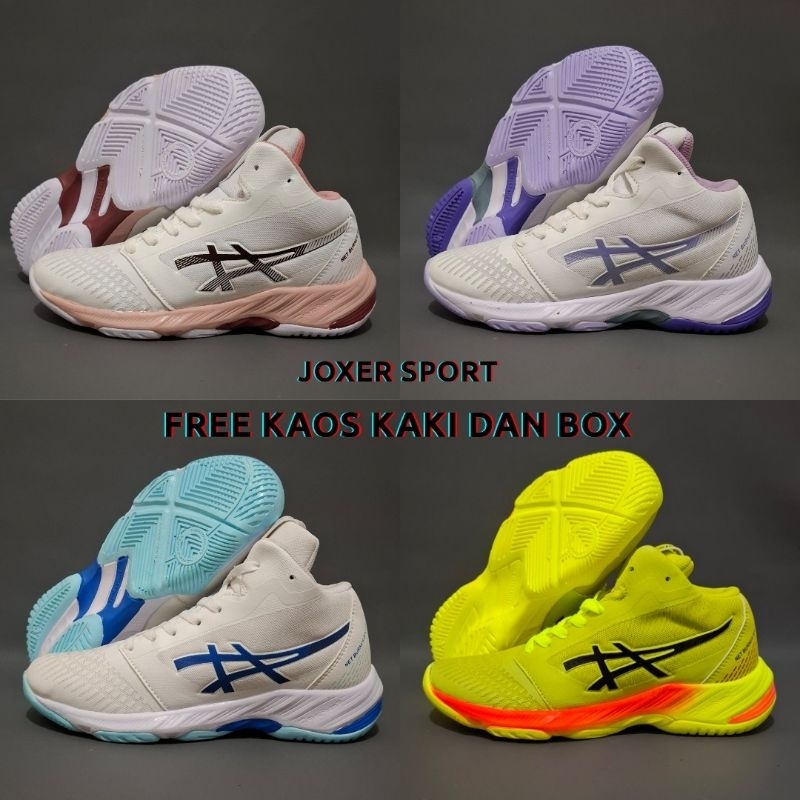 Sepatu Voli Wanita Spatu Voly Cewek Netburner Mid Ringan Sepatu Olahraga Cewe Terlaris Indor Dan Out