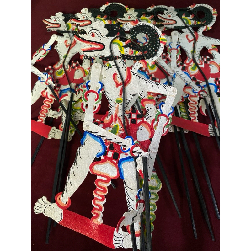 wayang anoman/wayang 30cm/wayang kulit asli