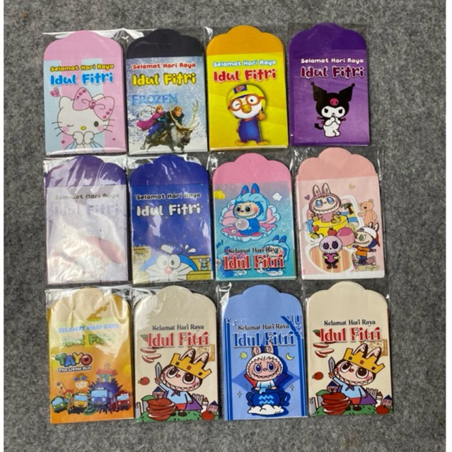 

(10PCS) AMPLOP LEBARAN MEDIUM MOTIF KARTUN / AMPLOP LEBARAN MURAH