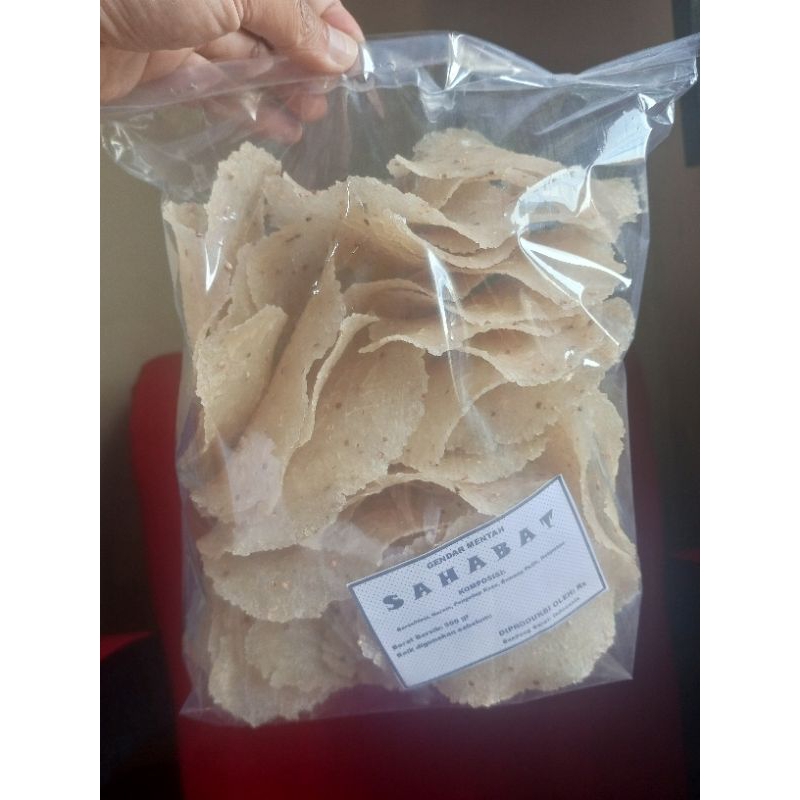 

Cemilan Gendar Mentah Sahabat 500 gram