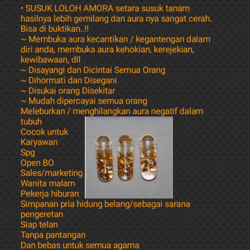 KAPSUL SHUSUK LOLOH AMORA