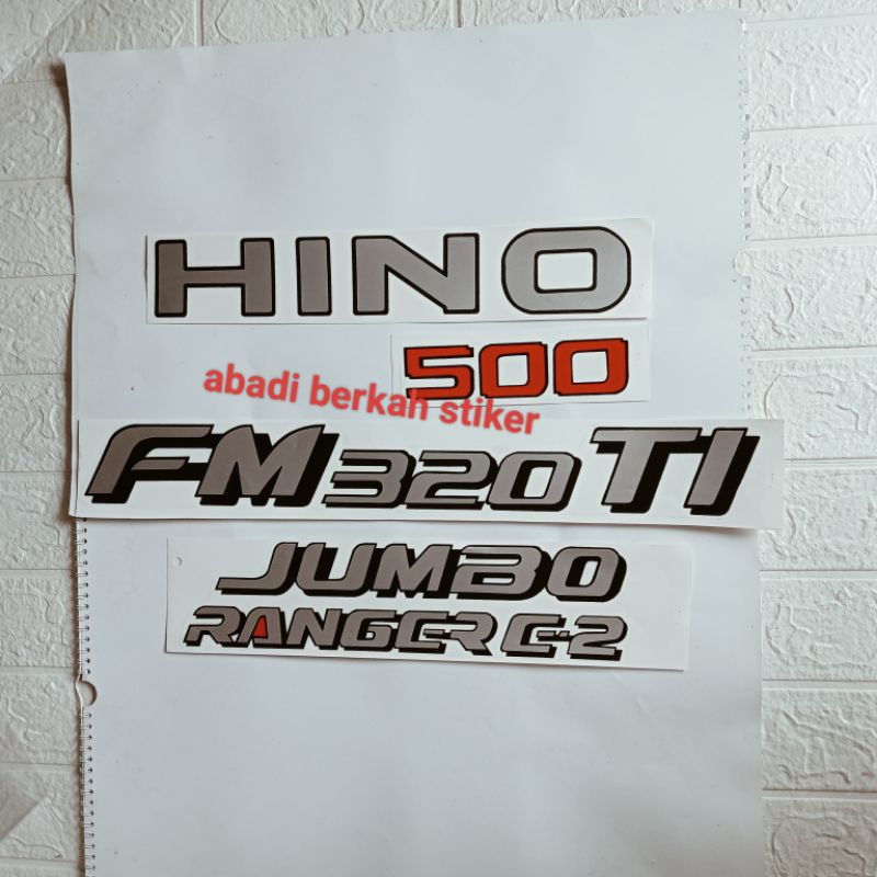 stiker mobil Hino 500 FM 320 TI