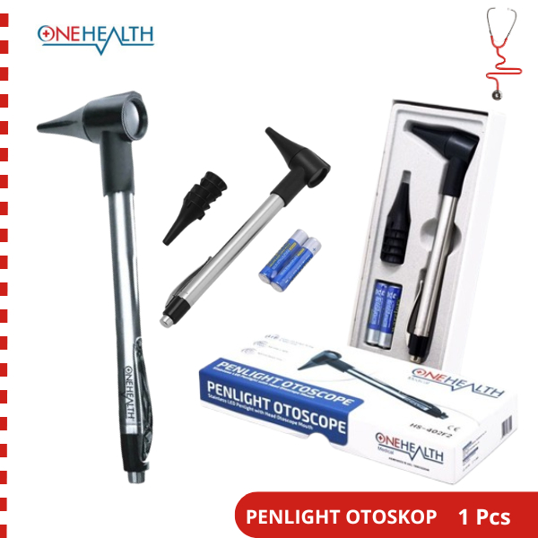 Cod Onehealth Senter Telinga Otoskop Penlight Medis Otoscope Pen Light
