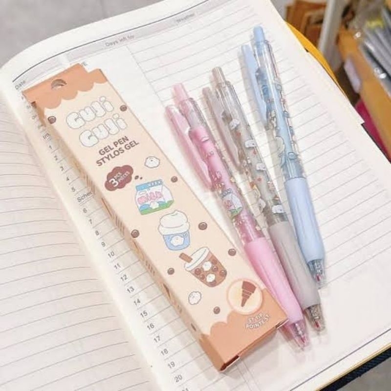 

MINISO X GUJI BREAD GEL PEN 3pcs