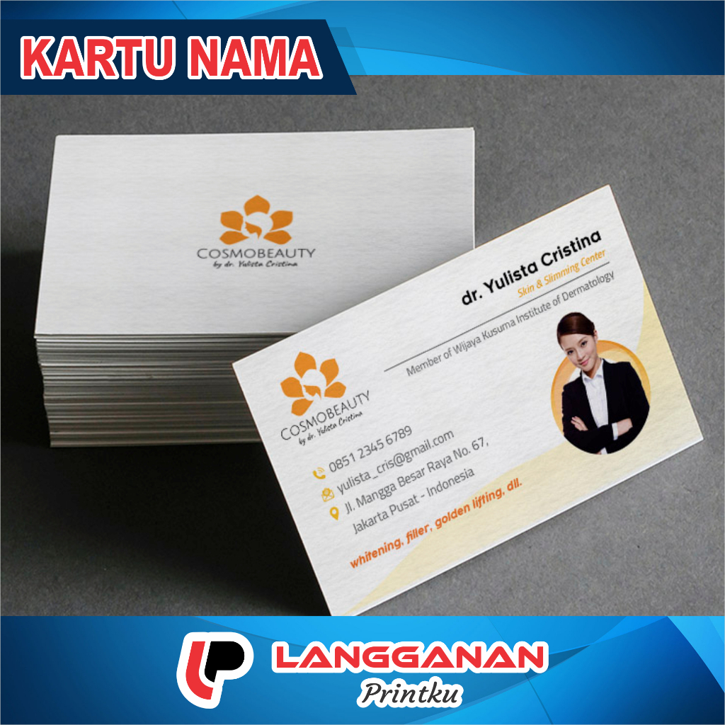 

Cetak Kartu Nama - Bahan Art Carton 260 Gsm