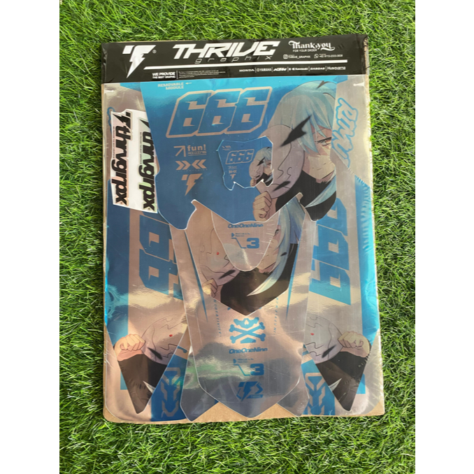 DECAL STIKER CRF 150 L FULL BODY TEMA ANIME TERBARU