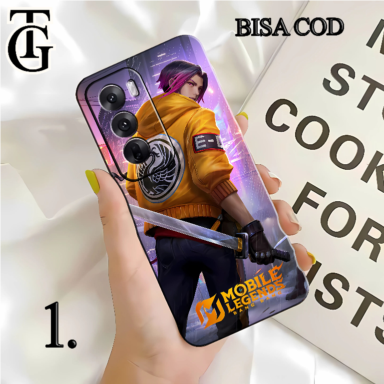 CASING SILIKON PEMIUM MOTIF ML MOBILE LEGENDS SKIN LING UNTUK FOR OPPO A3X A60 A3 PRO 5G A1k A3s A5 