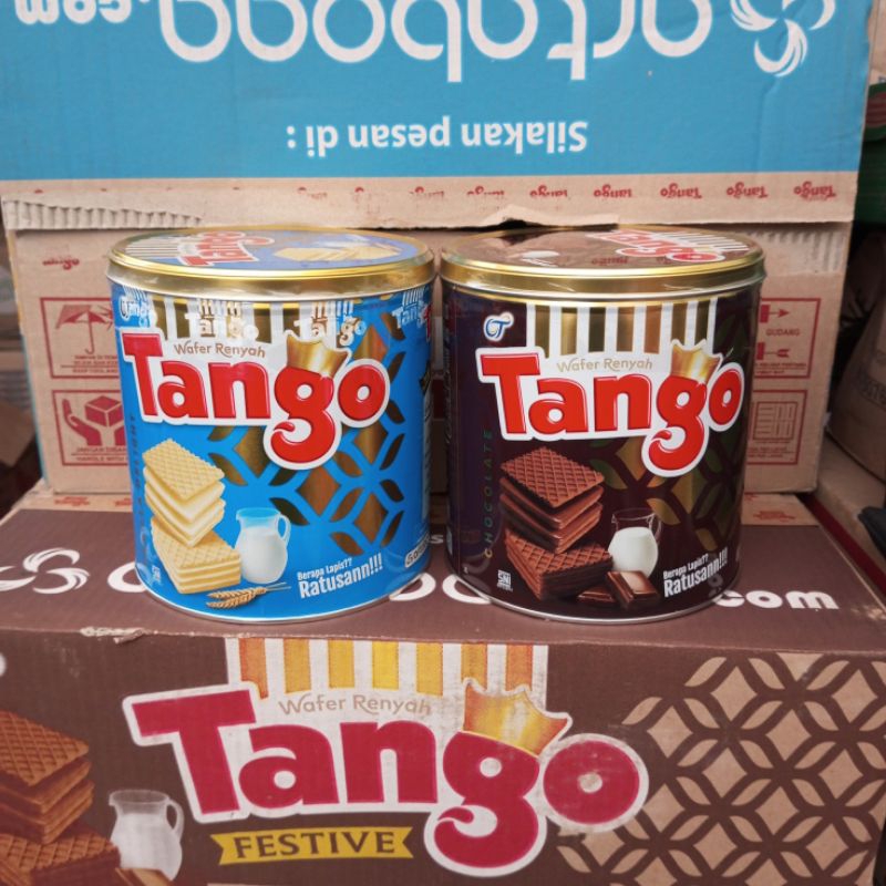 

Tango Wafer Chocolate Vanilla 240gr x 6 Kaleng ( per DUS )