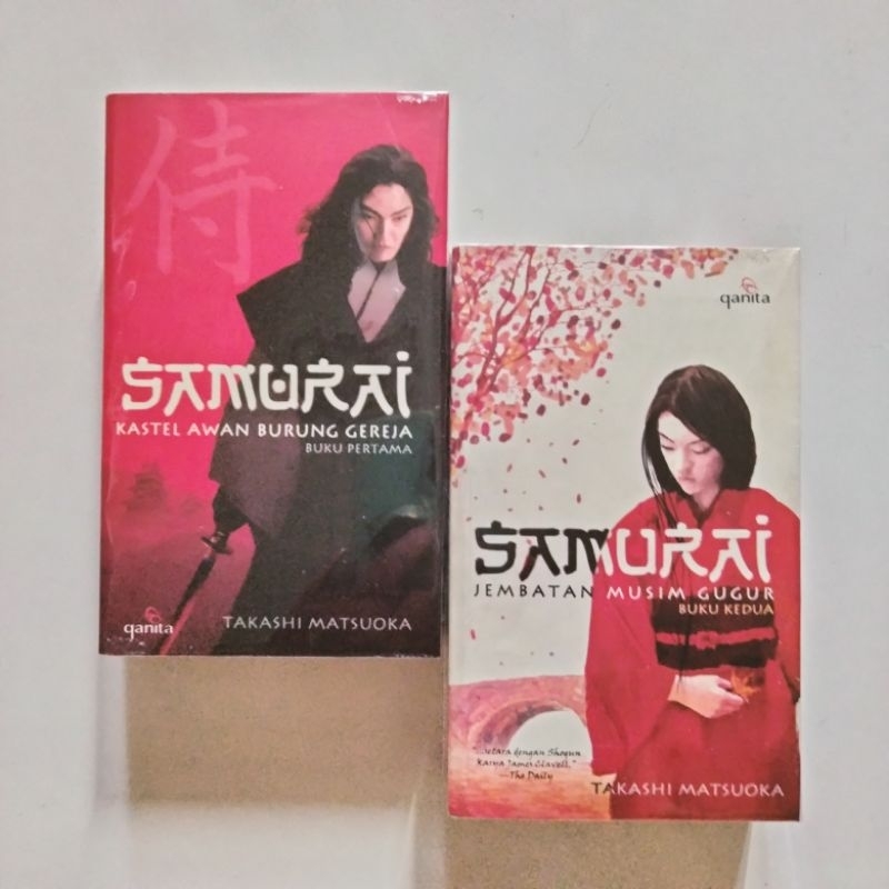 Paket Novel Samurai - Takashi  Matsuoka - 2 Buku Tamat - Penerbit Qanita