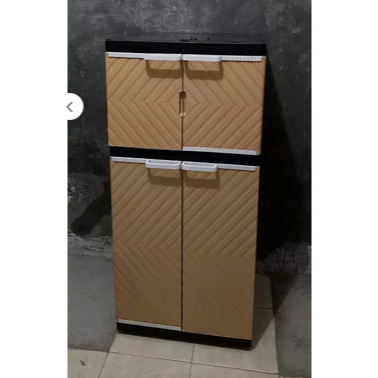 LEMARI PAKAIAN PLASTIK LEMARI 3 SUSUN LS2P TABITHA WAJIK FULL KUNCI