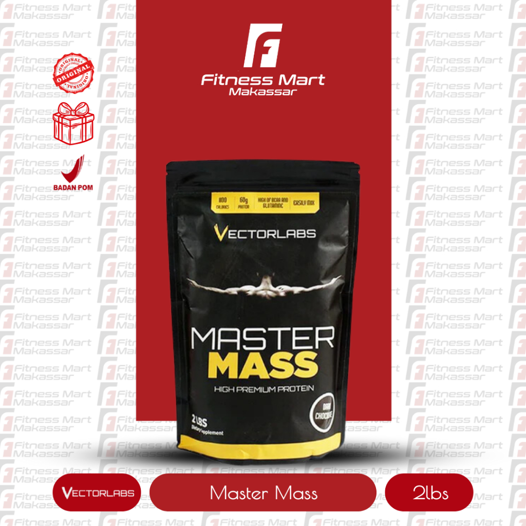 VECTORLABS MASTER MASS 2LBS 900 GRAM SUSU GAINER TINGGI PROTEIN BPOM