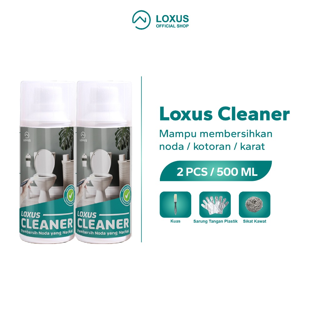 Loxus Cleaner 2pcs Pembersih Kerak Kamar Mandi Stainless Shower Kran
