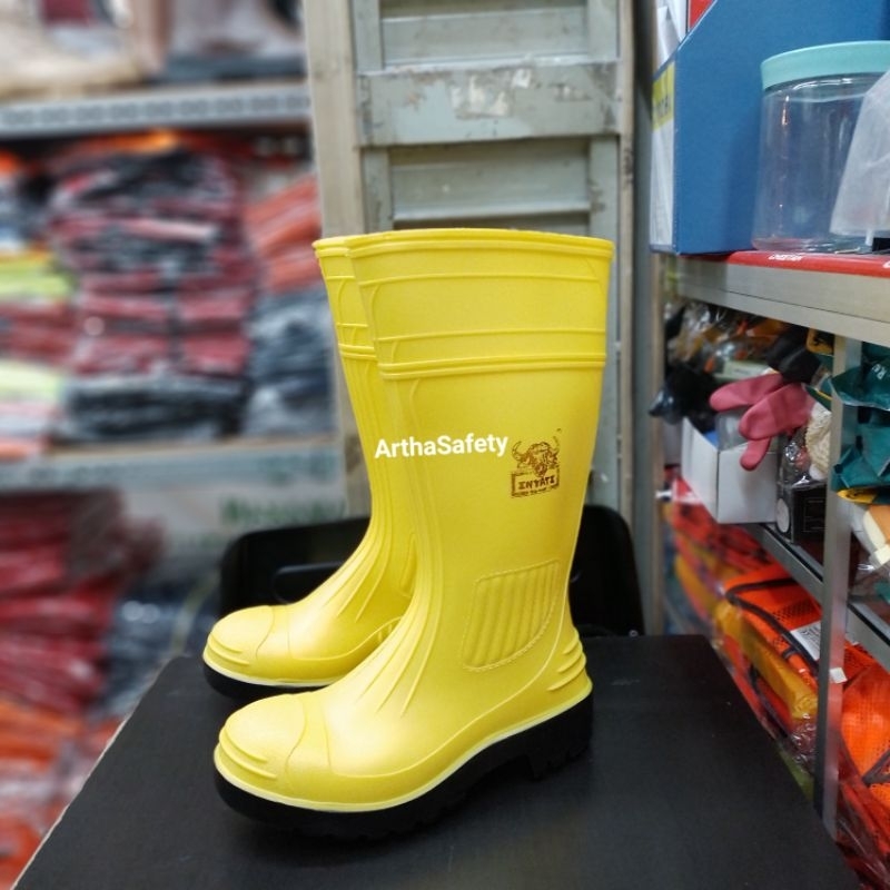 Sepatu Safety Boots Kuning Wayna Inyati Original
