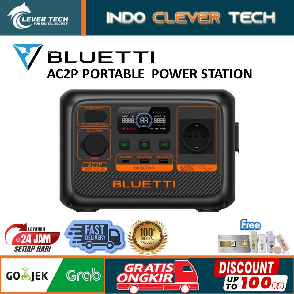 BLUETTI AC2P / Portable Power Station BLUETTI AC2P | 300W 230.4Wh