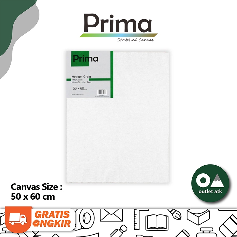 

Kanvas Lukis Painting Prima Canvas Green Series 50cm x 60cm