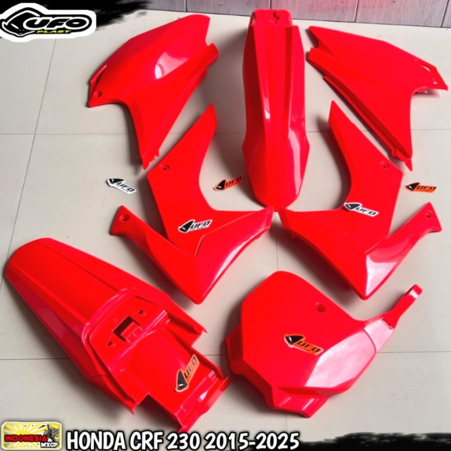 HONDA CRF 230 F 2015 2016 2017 2018 2019 2020 2021 2022 2023 2024 2025 - UFO COMPLETE PLASTIK KIT - 