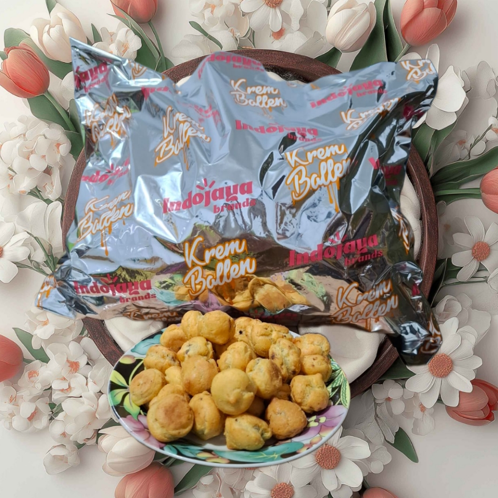 

Bonitos Krem Bollen Soes Kering isi Cream yummy Cokelat Indojaya