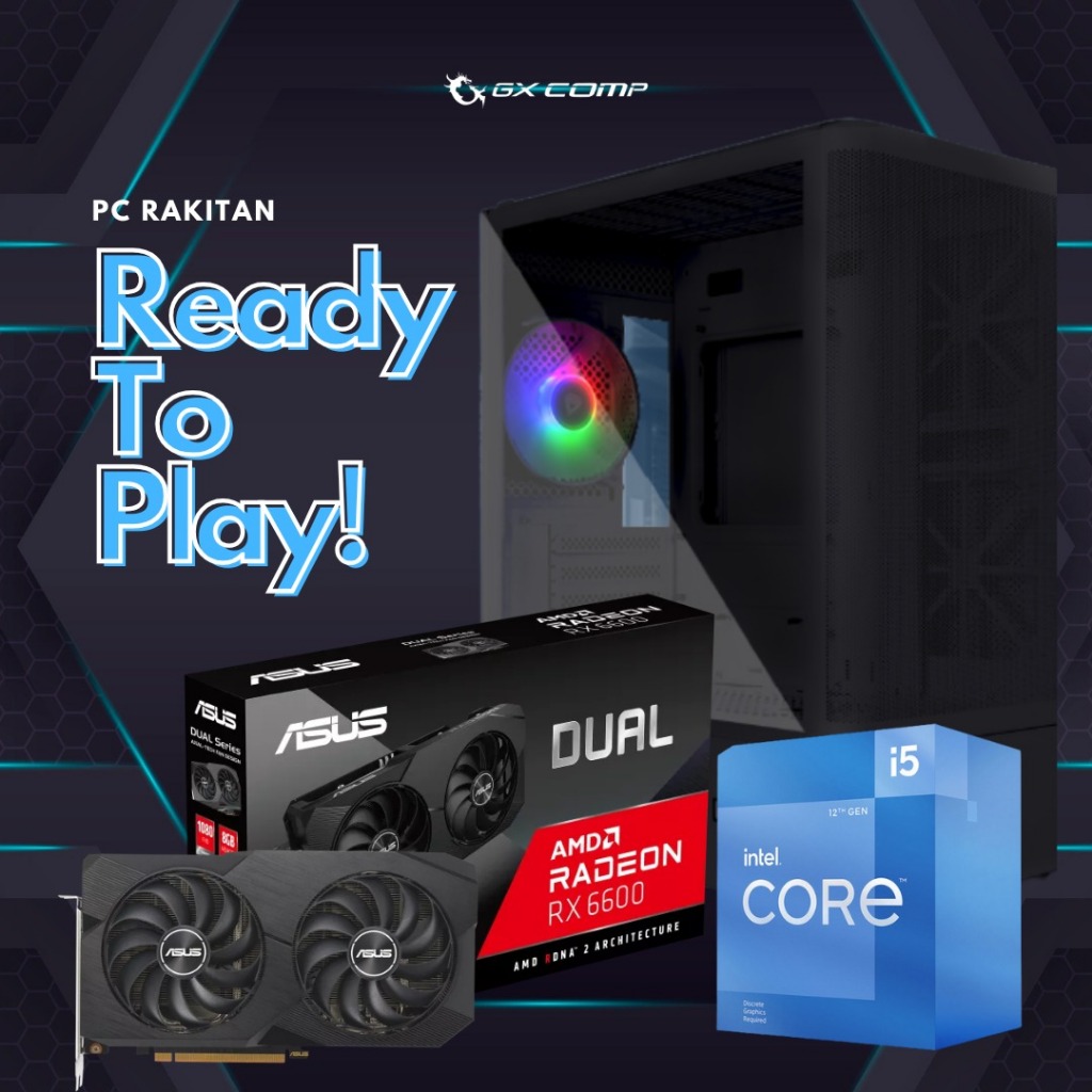 PC Rakitan Intel i5 Ready To Play | RAM 32 kit | pc rakitan 9Jt - PC Only