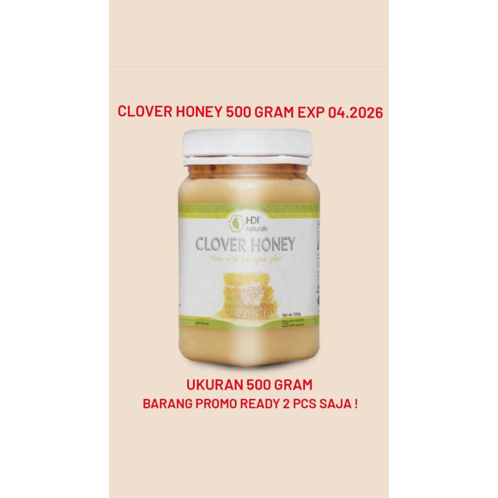 

Clover Honey 500gr 100% Original (EXP : 04.2026)