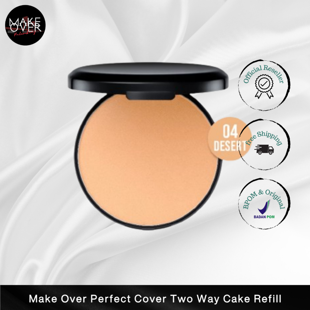 MAKE OVER Perfect Cover Refill Two Way Cake TWC 12 g - Refill Bedak Padat Bedak Compact High Coverag
