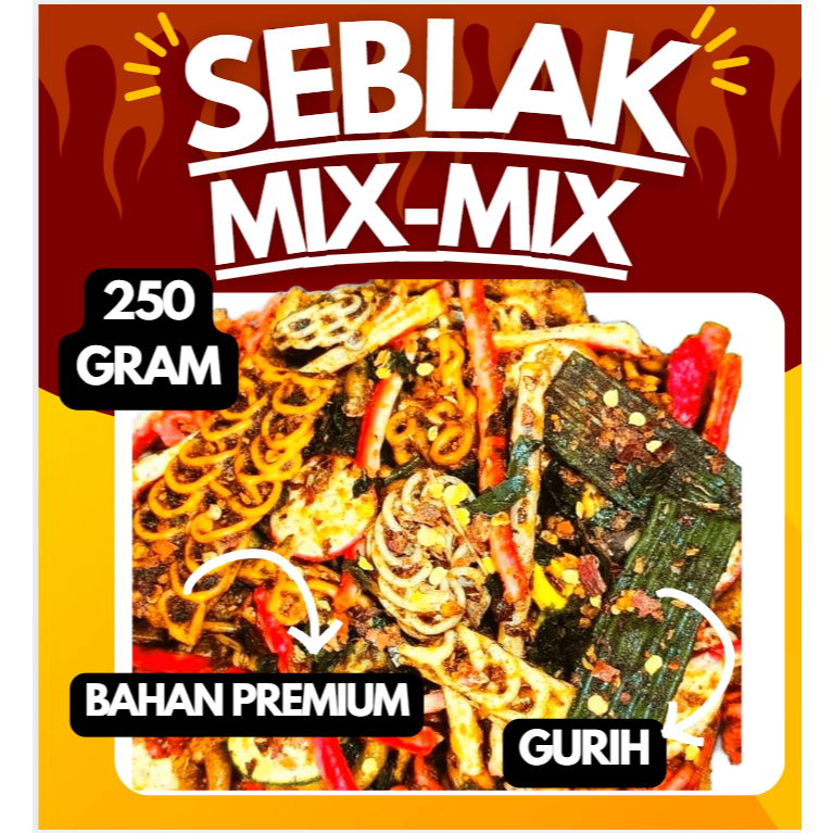 

SEBLAK CAMPUR MIX BUMBU DAUN JERUK PEDAS XTRA ORI KEMASAN 250GR MURAH