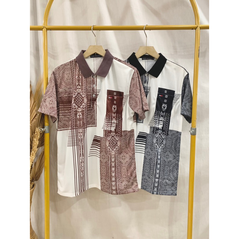 Kaos Kerah Motif Pria