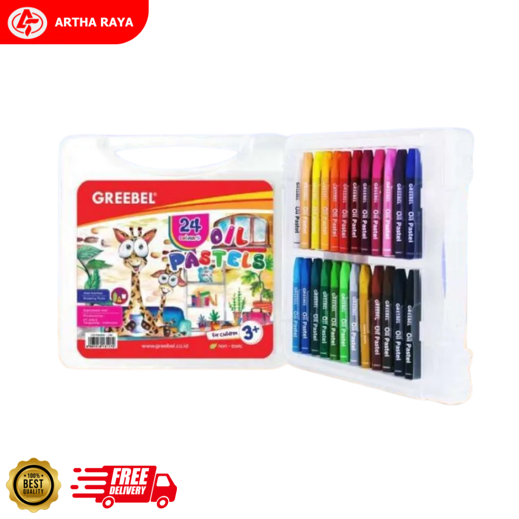 

Crayon Oil Pastels Greebel 24 Warna