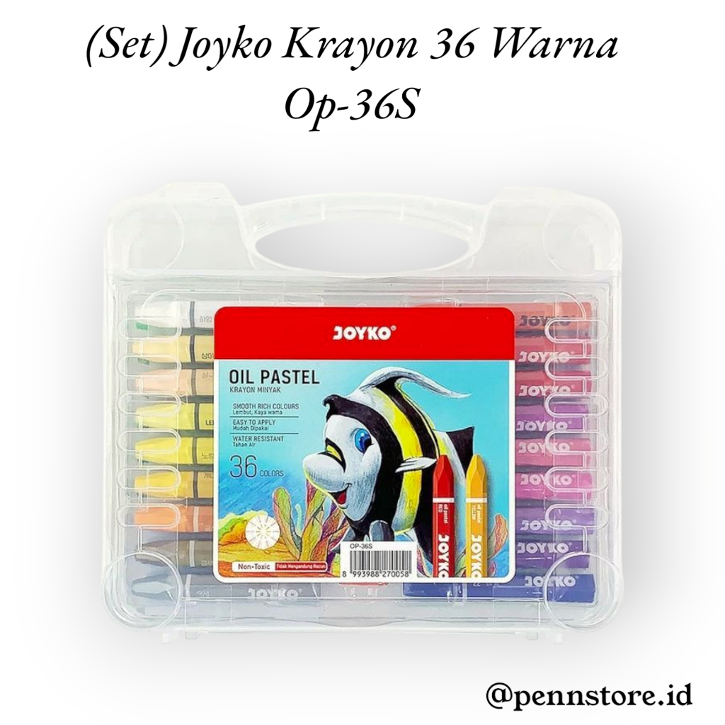 

(Set) Joyko Krayon 36 Warna OP-36S Oil Pastel 36 Colors