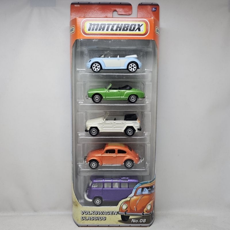 Matchbox GP gift pack Volkswagen VW beetle, thing 181, bettle cabriolet, karman ghia, combi set