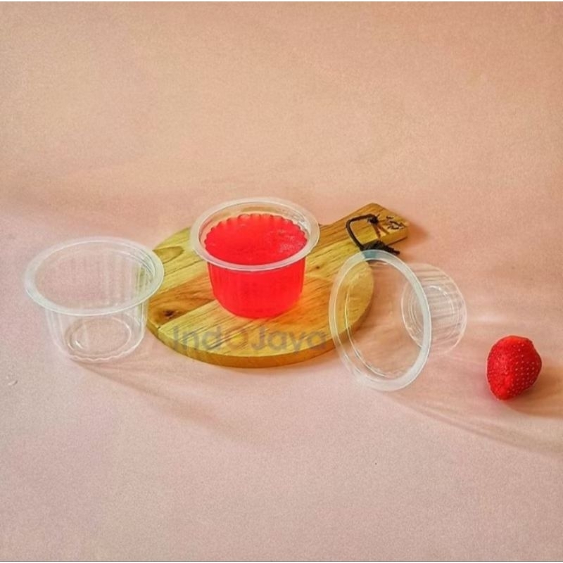 CUP PUDING / CUP PLASTIK / AMDK 120 ML ULIR HYGIENIS FOODGRADE ULIR BUNGA